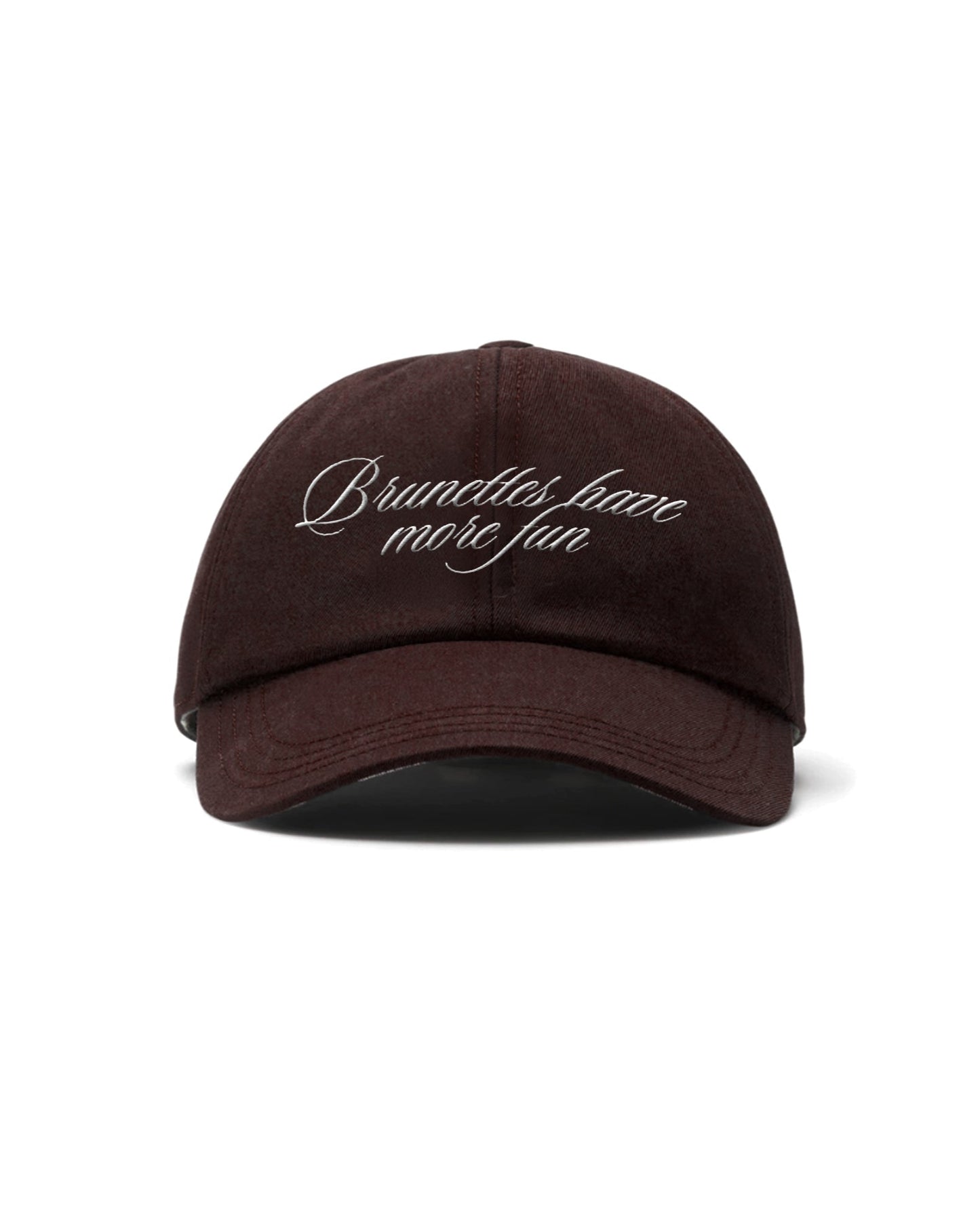 'Brunettes have more fun' cap