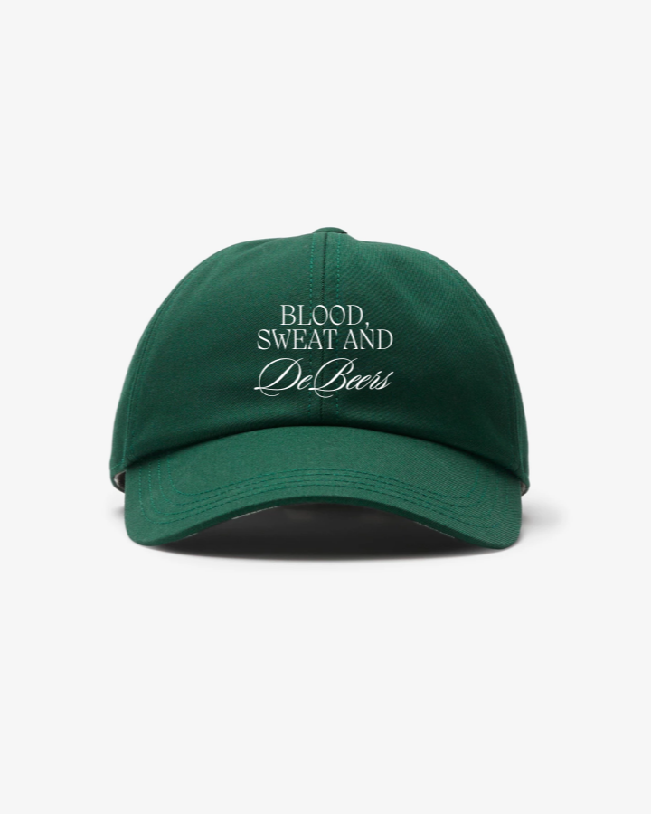 'Blood, sweat & DeBeers' cap